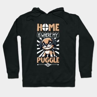 Home is with my Puggle Hoodie